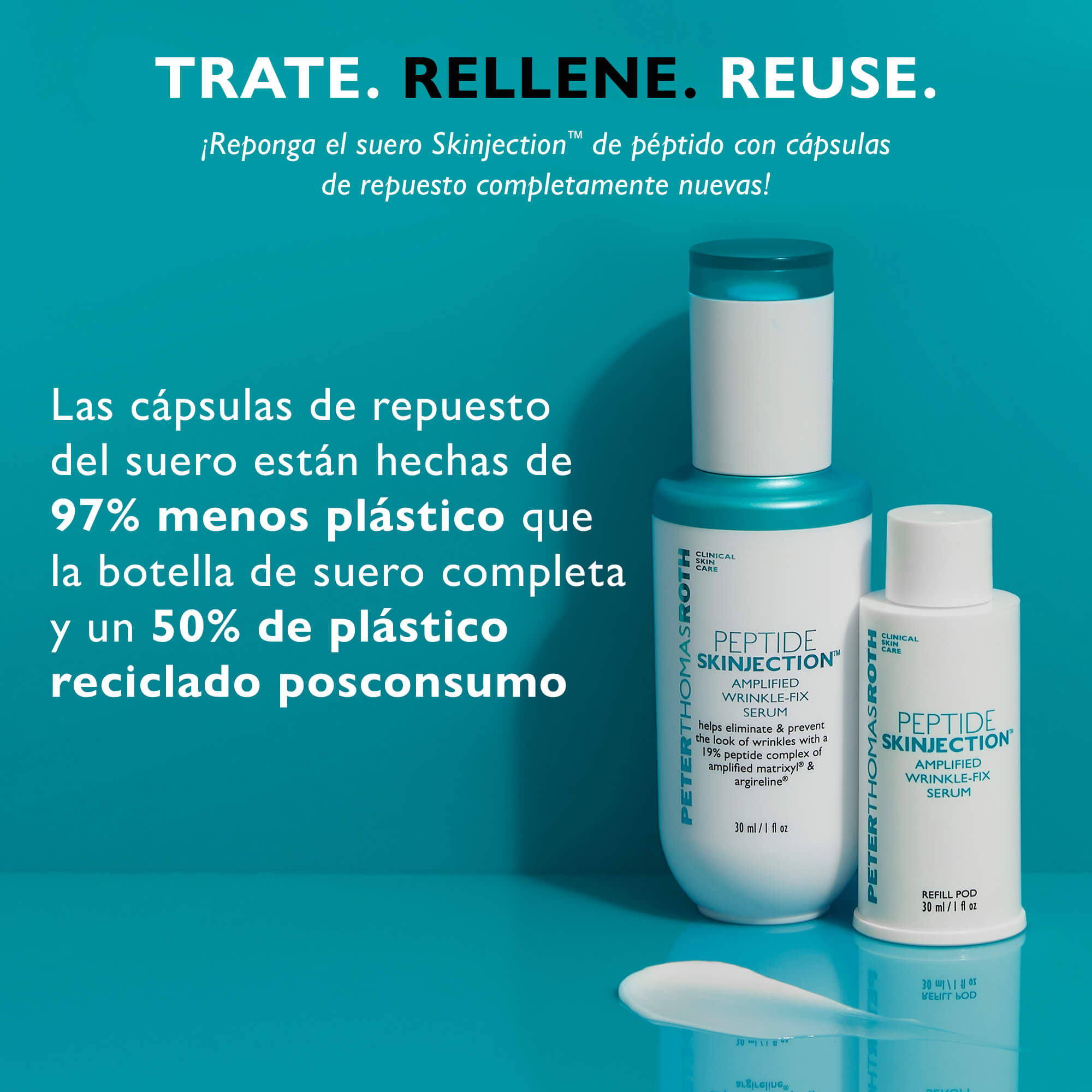 PEPTIDE SKINJECTION™ AMPLIFIED WRINKLE-FIX SERUM REFILL POD (REFIL DE SUERO LIGERO)